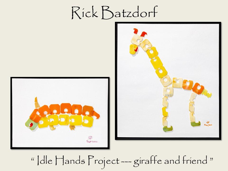Rick Batzdorf - “Idle Hands Project --- giraffe and friend” art piece