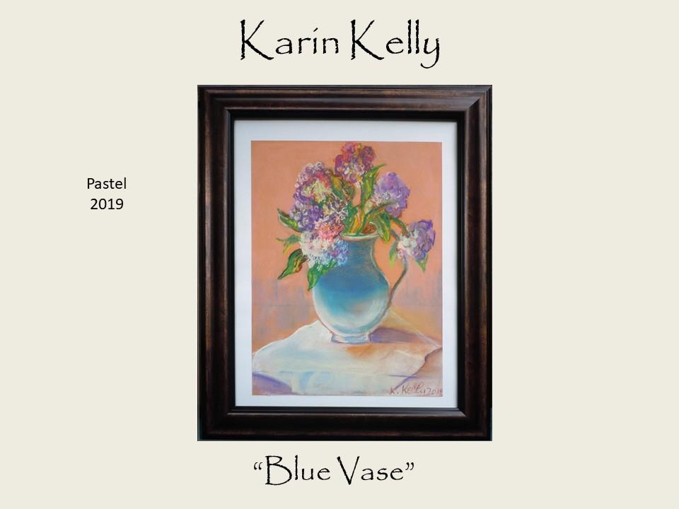 Karin Kelly - Blue Vase - Pastel 2019