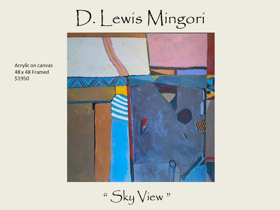D. Lewis Mingori - Sky View - Acrylic on canvas 48 x 48 Framed