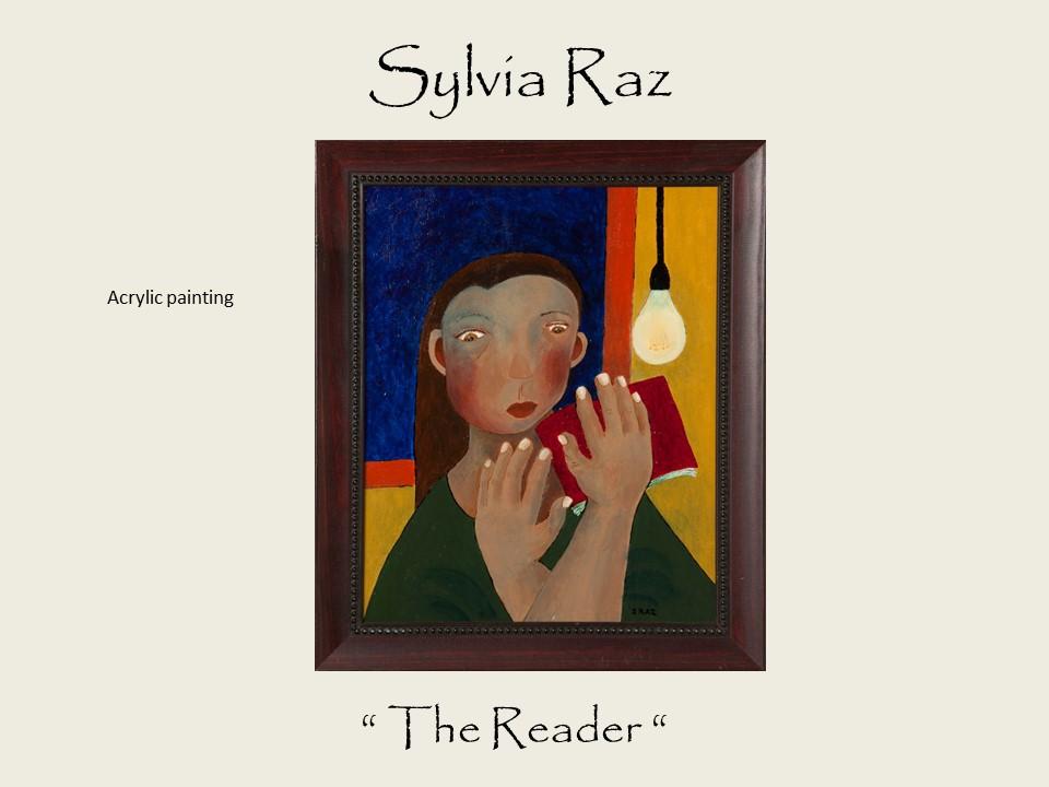 Sylvia Raz - The Reader - Acrylic painting