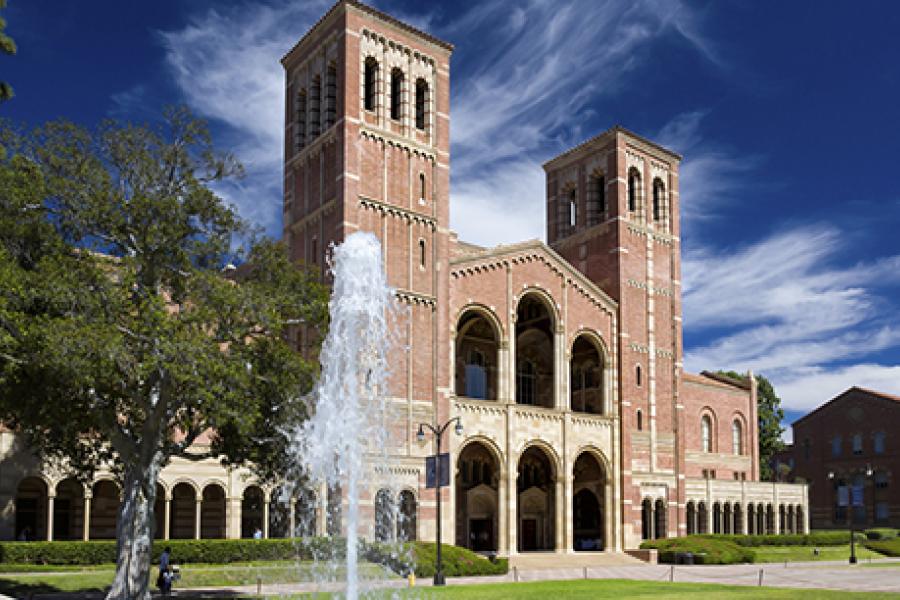 UCLA Campus with Fountain 
